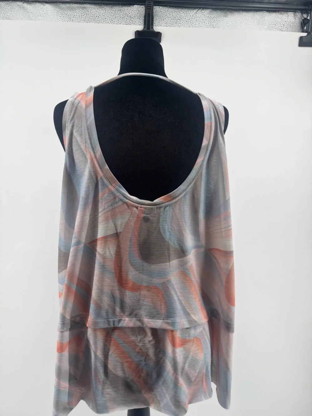 Calia Women’s Trapeze performance Tank Top in Blue & Coral size Large